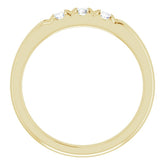 14K Yellow 1/3 CTW Lab-Grown Diamond Anniversary Band